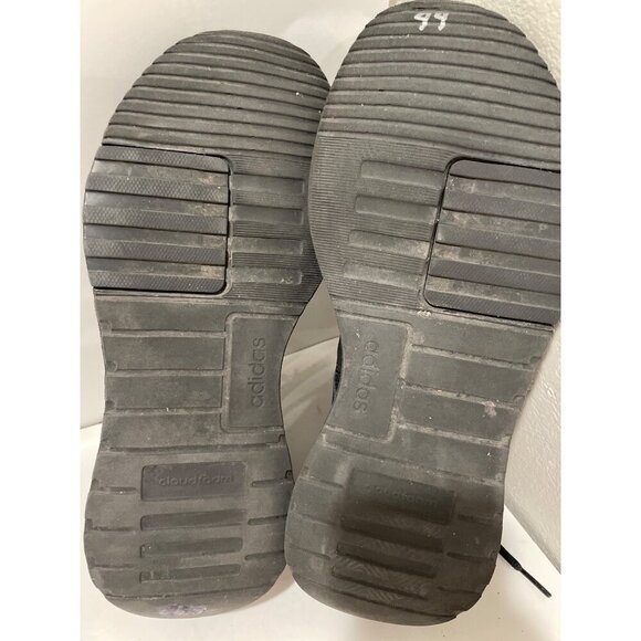 ADIDAS MENS RACER TR23 ALL BLACK RUNNING LOW TOP LACE UP SHOES SIZE 7 WOMENS 8.5 - Picture 5 of 7